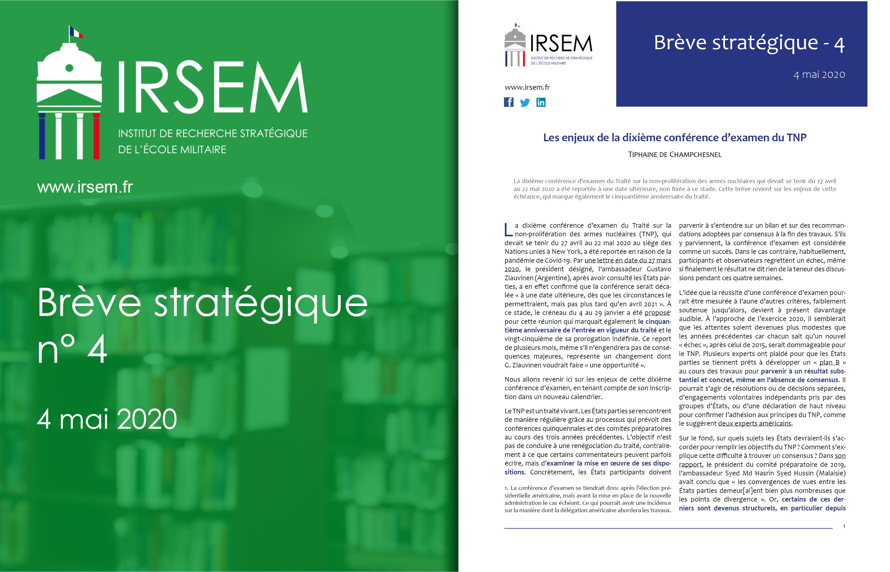 A La Une La Breve Strategique N 4