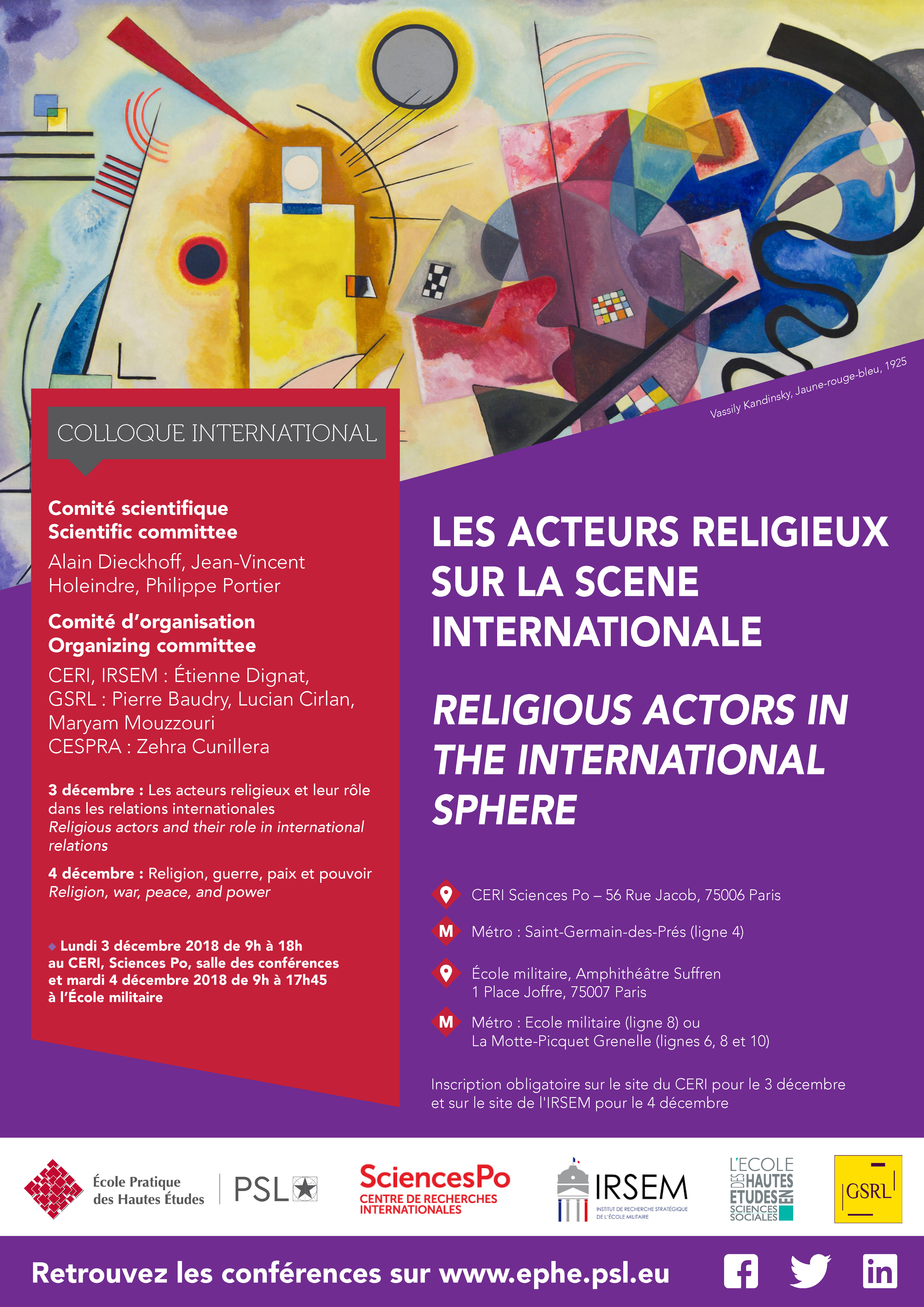 Affiche ACTEURS DU RELIGIEUX Affiche ACTEURS DU RELIGIEUX