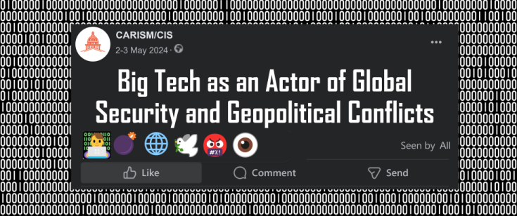 Big Tech as an Actor of Global Security and Geopolitical Conflicts 