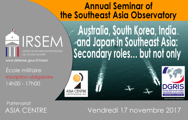 Seminar friday, 17 novembre 2017 "Annual Seminar of the Southeast Asia Observatory" 