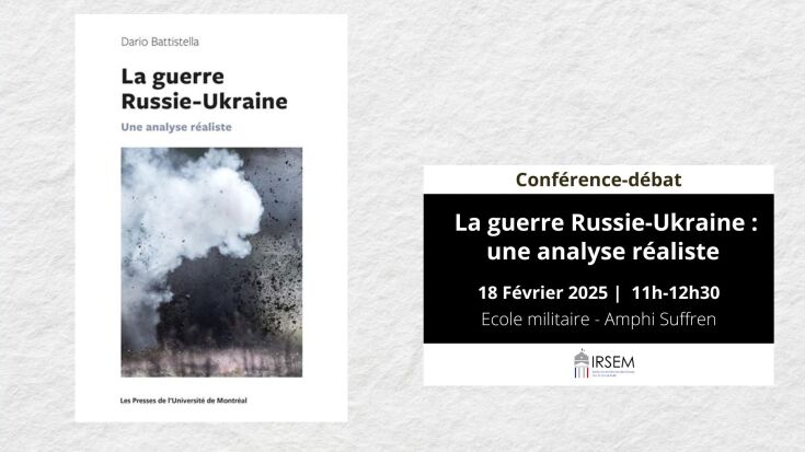 "La guerre Russie-Ukraine : une analyse réaliste". Conférence-débat avec Dario Battistella