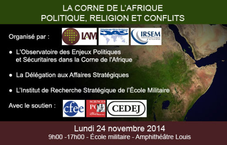 Séminaire « La Corne de l’Afrique : Politique, Religion et Conflits »