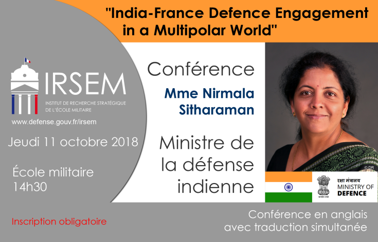 Conférence exceptionnelle de la ministre de la Défense indienne le 11 octobre 2018
